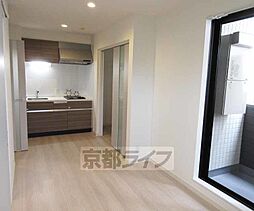 京都地下鉄東西線 椥辻駅 徒歩14分の賃貸アパート 1階1LDKのリビング/ダイニング