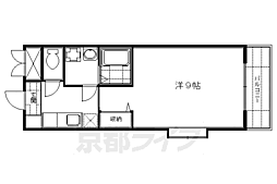 京阪本線 龍谷大前深草駅 徒歩10分の賃貸マンション 4階1Kの間取り