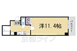 ｓａｗａｒａｂｉハイッテン 6階1Kの間取り