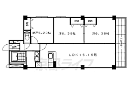 コンフォレスト三条 3LDKの間取図画像