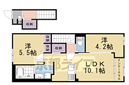 リントゥコト 2LDKの間取図画像