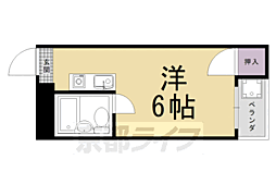 エムズ太秦 1Kの間取図画像