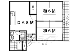 KGビル 2LDKの間取図画像