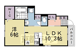 ソルテ 1LDKの間取図画像