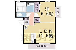 グリシーナ 1LDKの間取図画像
