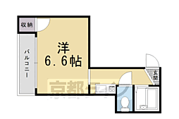 レジデンスタキザワ 1Kの間取図画像