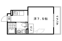 マルティ円町 1Kの間取図画像