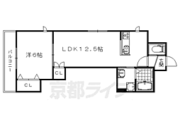 MurINOKUMA 1LDKの間取図画像
