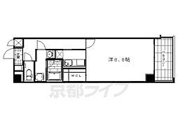 ビレイユ真英西六角 1Kの間取図画像