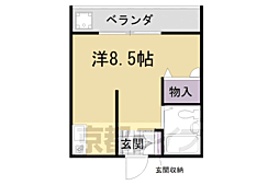 アパート ワンルームの間取図画像