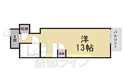 グランドール・ヤギ 1Kの間取図画像