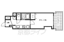 T'sCasa御幸町 1Kの間取図画像