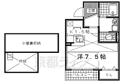 サニーコート62 1Kの間取図画像