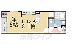 メゾンドクレール西大路 2階/202