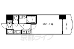 サムティ京都御池 1Kの間取図画像
