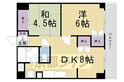 東和ハイツ東館 2DKの間取図画像