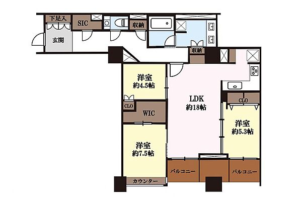 間取りを拡大表示