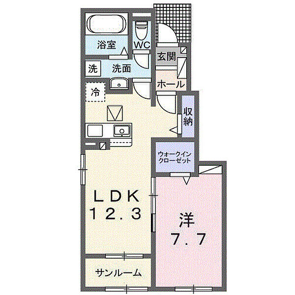 同じ建物の物件間取り写真 - ID:208009075590