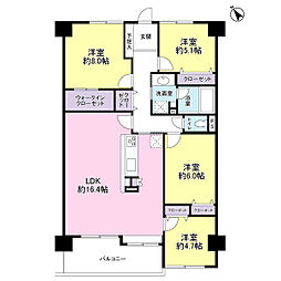 モアクレストアルファス佐倉 4LDKの間取り