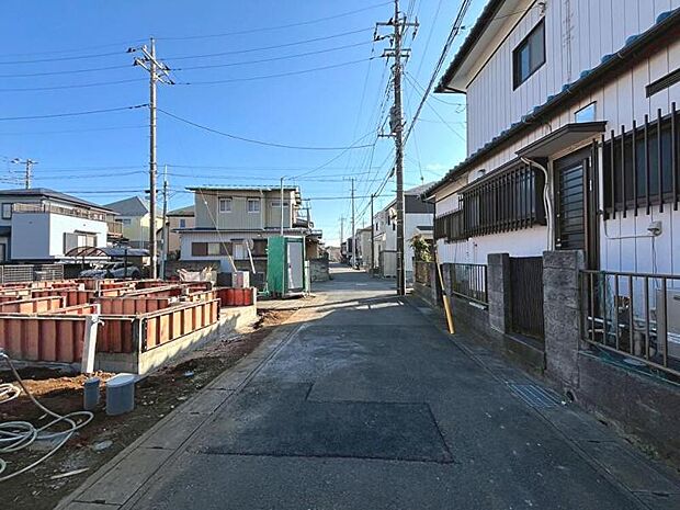 車通りの少ない閑静な住宅地です