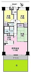 アレックスヒルズ四街道 3LDKの間取図画像