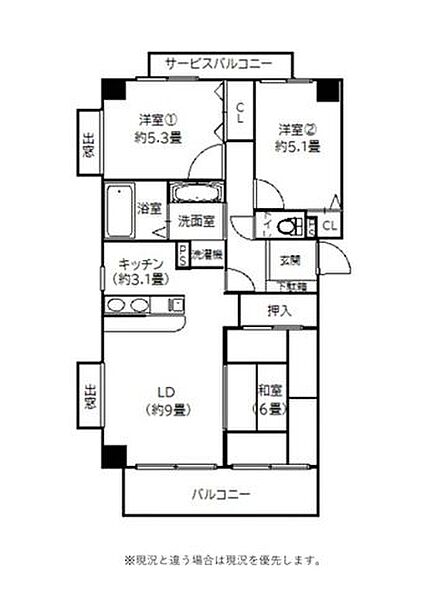 ○間取図○