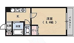 CITY SPIRE烏丸御池 5階1Kの間取り