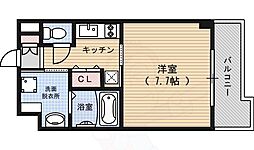 ベラジオ京都駅東 1階1Kの間取り