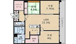 G-CREST京都四条烏丸 11階3LDKの間取り