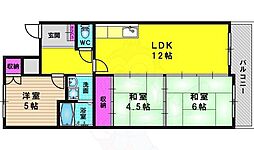 ファミリオ奥ノ坊 3階3LDKの間取り