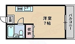 エルモハイツ ワンルームの間取図画像