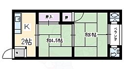 みそのハイツ 2Kの間取図画像