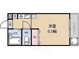 第二、第六レジデンス春田 1Kの間取図画像