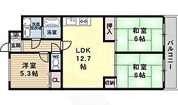 グランドハイツフナトラ 3LDKの間取図画像