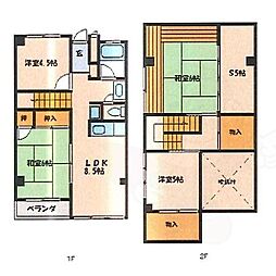 ヴィラたみあき 4LDKの間取図画像