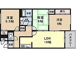 ローファス・パート2 3階3LDKの間取り