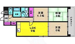 パークテラス桂川 1階3LDKの間取り