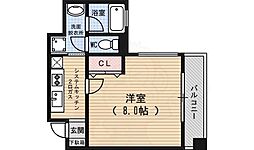 Sumika六角高倉 9階1Kの間取り