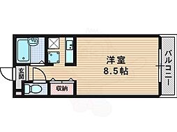 セリバ中久世 1階1Kの間取り