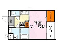 間取図画像 1K