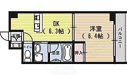 アンシャンテ 6階1DKの間取り