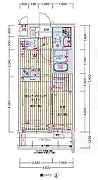 ソルテラス京都JUJO薫 4階1LDKの間取り