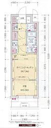 プレサンス十条凛華 1DKの間取図画像