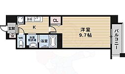 TMインプレシオン 4階1Kの間取り