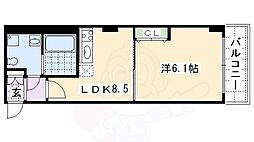 プリモフィオーレ室町 4階1LDKの間取り