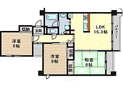 ダイナソアール 3LDKの間取図画像