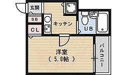 ジョイフル御池 1Kの間取図画像
