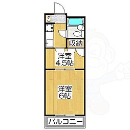 Requie智恵光院 2Kの間取図画像