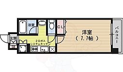 ベラジオ四条大宮 1Kの間取図画像