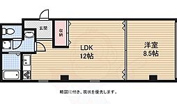 フェリーチェおかむら 1LDKの間取図画像